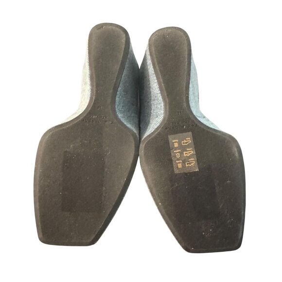 Rag & Bone Women's Santiago Crisscross Blue Denim Wedge Sandal Size 35 WORN ONCE - Picture 6 of 7